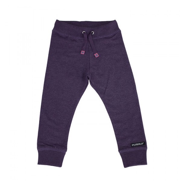 Villervalla Jogginghose purple mit Bündchen und Gummizug