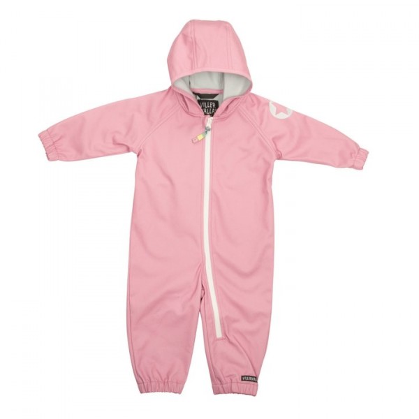 Villervalla Funktionsoverall in Softshell fuchsia