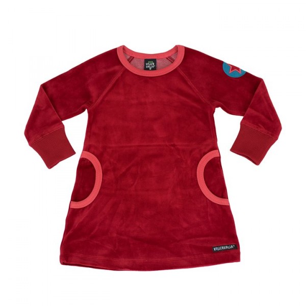 Villervalla Nickikleid red