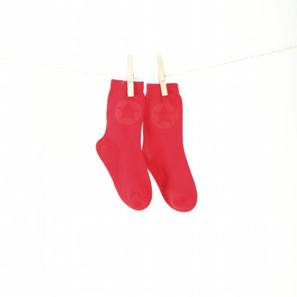 VILLERVALLA Socken SOCKS SOLID - DRK TOMATO