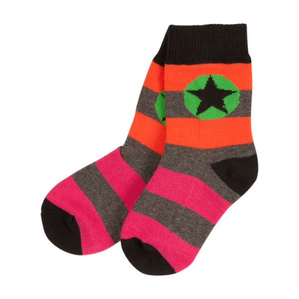 Villervalla Socks cranberry/carrot