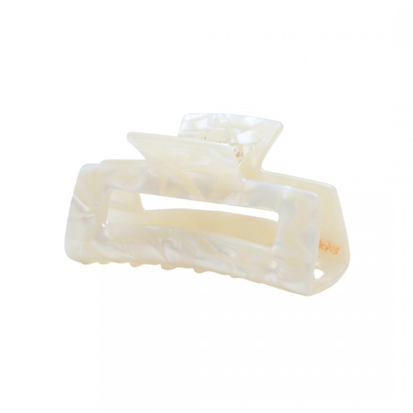Liebly Haarklammer Carley mittel white pearl 8 cm
