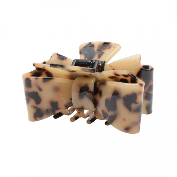 Liebly Haarklammer Schleife klein beige turtle 6 cm