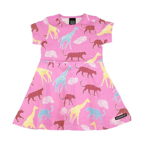 Villervalla kurzärmliges Schwingkleid Savannah Print blossom