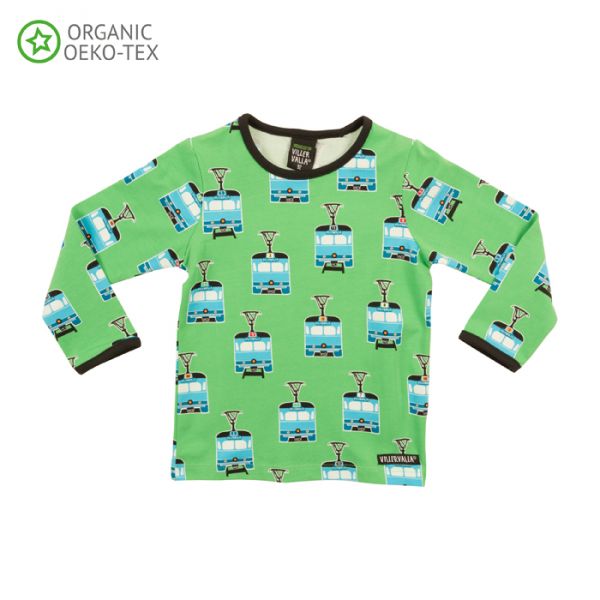 Villervalla Soft long sleeved tricot t-shirt peacock