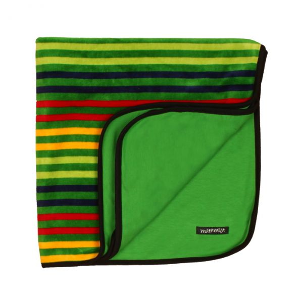 VILLERVALLA reversible blanket DRK APPLE STRIPE - one size