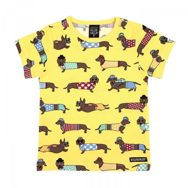 Villervalla Tshirt Dachshund lemon