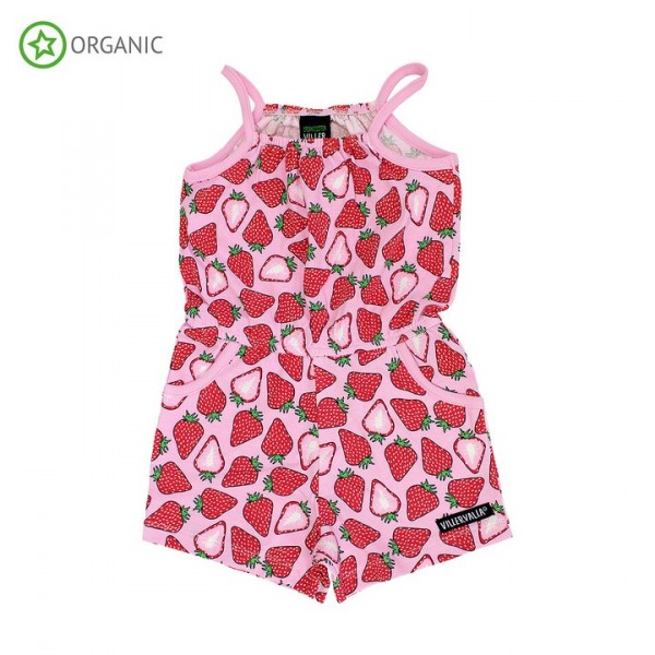 Villervalla Jumpsuit strawberry mit Trägern