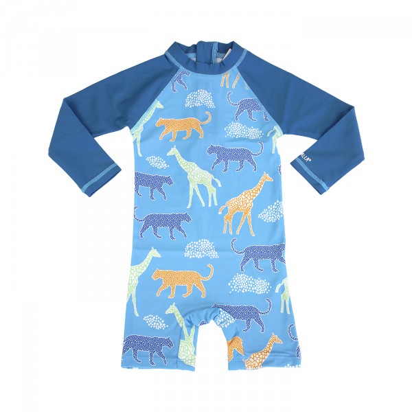 Villervalla UV-Overall Savannah Print aqua