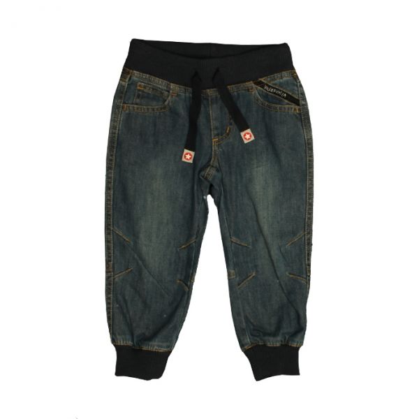 VILLERVALLA pants with cuff INDIGO