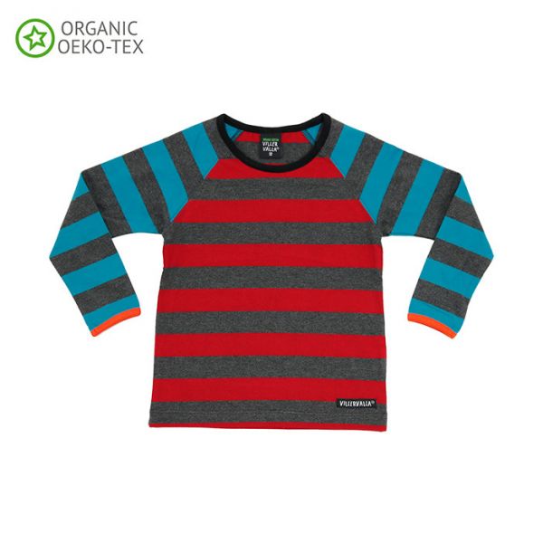 Villervalla Soft long sleeved tricot t-shirt for adults paprika/mosaic
