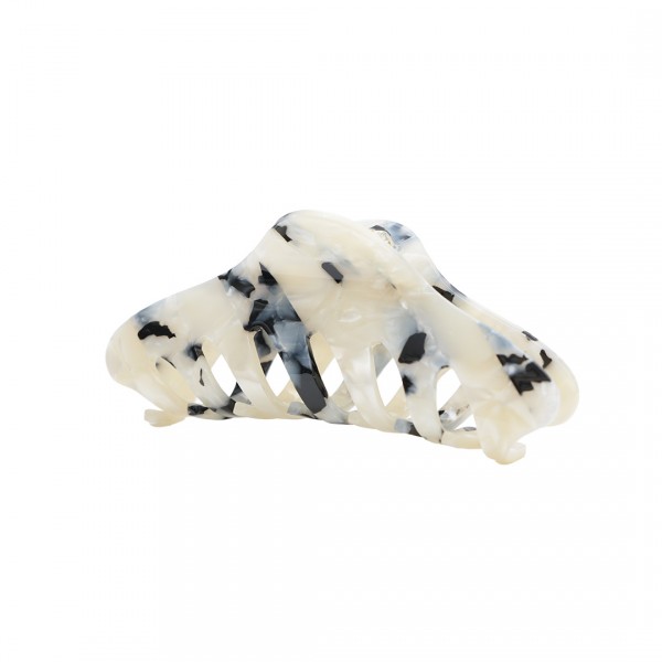 Liebly Haarklammer groß white pearl mix 10 cm
