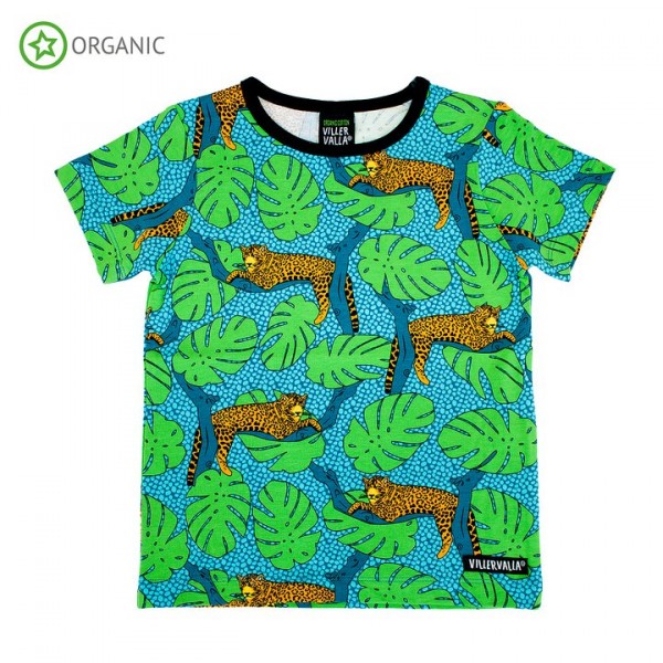 Villervalla kurzärmliges T-shirt leopard