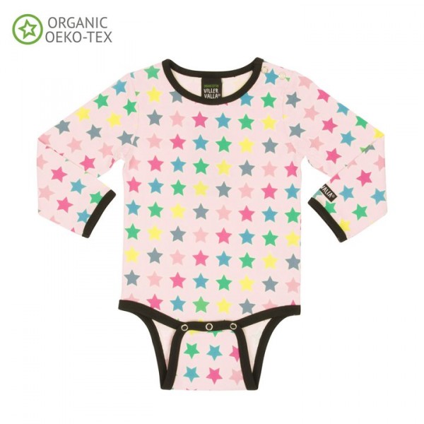 Villervalla langärmliger Body rose