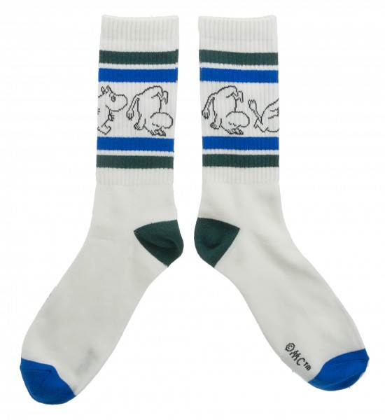Nordic Buddies Mumin Tennis Socken blau/grün Gr. 40-45