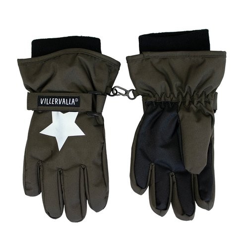 Villervalla wasserfeste Fingerhandschuhe coffee