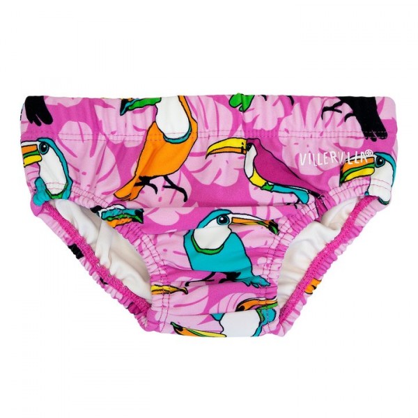 Villervalla Badehose mit wasserfestem Futter petunia