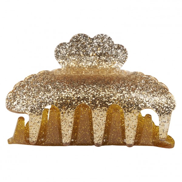 Liebly Haarklammer klein gold glitter 7 cm