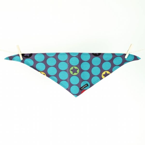 VILLERVALLA Halstuch SCARF - DRK VIOLET DOTSTAR - One size