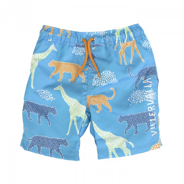 Villervalla Badeshorts Savannah Print aqua