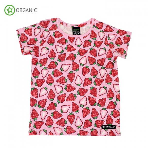 Villervalla kurzärmliges T-shirt strawberry
