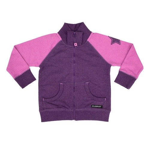 Villervalla Sweatjacke plum/fuchsia