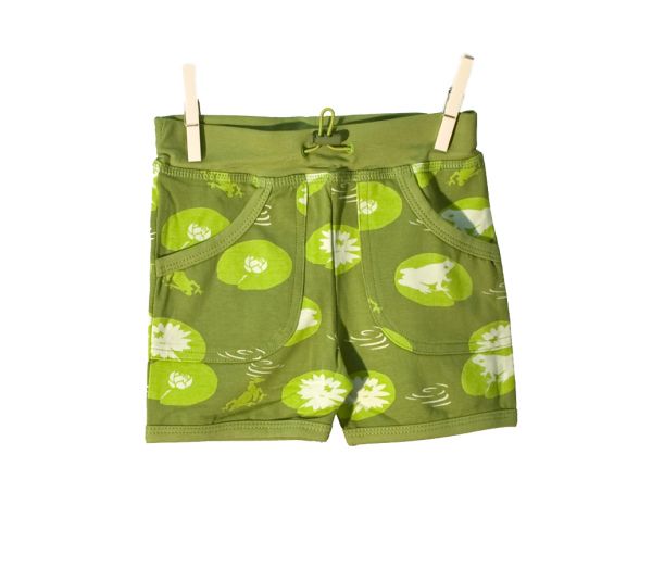 Snoozy Shorts - Green Frog