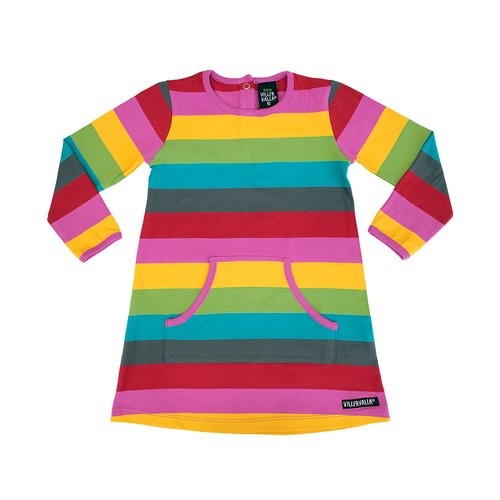Villervalla langärmliges Kleid mit Tasche madrid