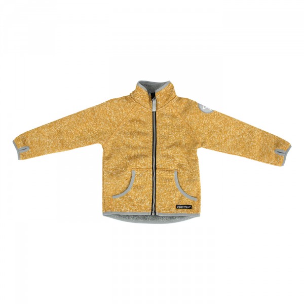 Villervalla Pile Fleece Jacke saffron/marble