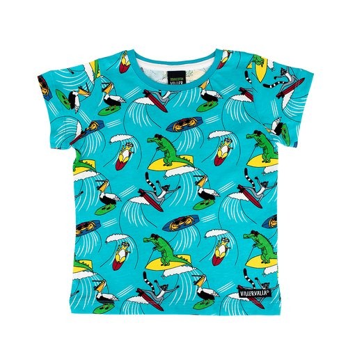 Villervalla Kurzarm Tshirt Surfing Animals reef