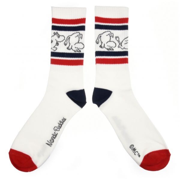 Nordic Buddies Mumin Tennis Socken blau/rot Gr. 40-45