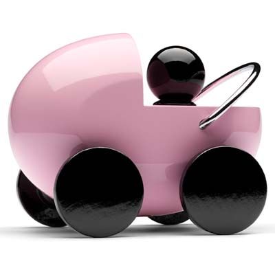 Kinderwagen rosa