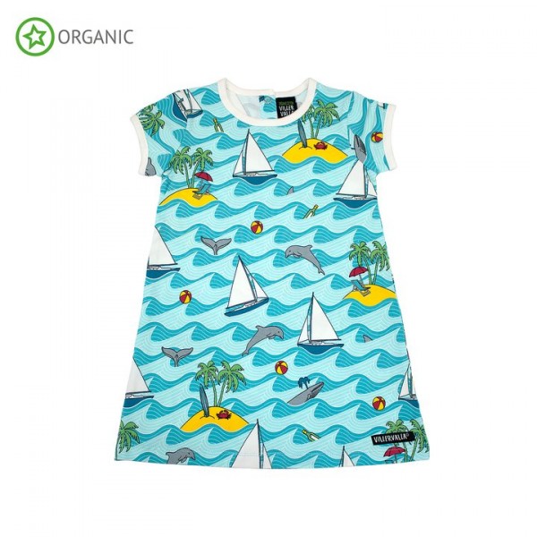 Villervalla Kurzarm Kleid lgt bay