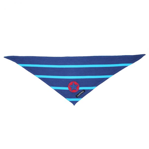 VILLERVALLA scarf STRIPES DRK BLUEBERRY/PETROL