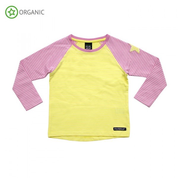 Villervalla langärmliges T-shirt lemonade/azalea