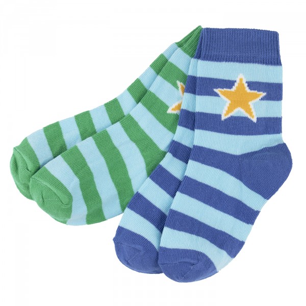 Villervalla Socken Set nautic/fern