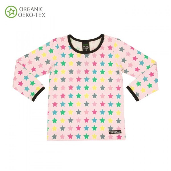 Villervalla langärmliges T-shirt rose