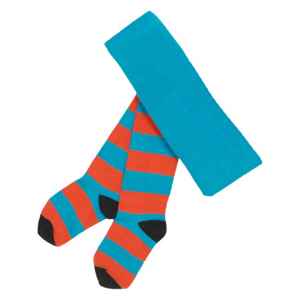 VILLERVALLA Pantyhose – Aqua/Orange