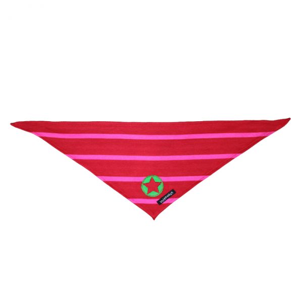 VILLERVALLA scarf STRIPES DRK TOMATO/DRK RASPBERRY