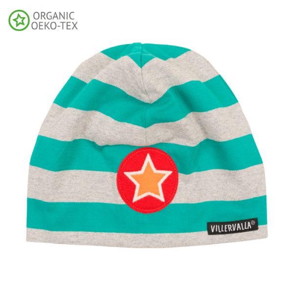 Villervalla Soft tricot hat turquoise