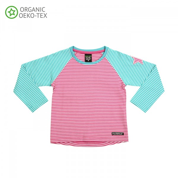 Villervalla T-shirt flamingo/wave